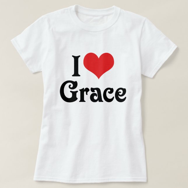 I Kärlek Grace Tee Shirt (Design framsida)
