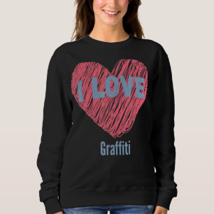 I Kärlek Graffiti Heart Image Hobby eller Hobbyist T Shirt