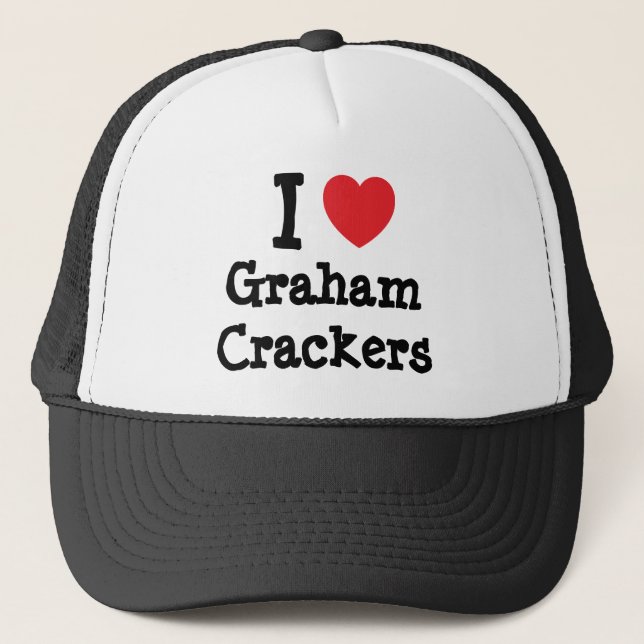 I kärlek Graham Crackers hjärta T-Shirt Keps (Framsida)