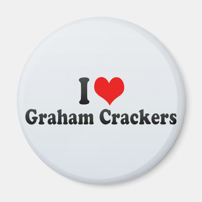 I Kärlek Graham Crackers Magnet (Framsidan)
