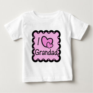 I Kärlek Grandad Cute T-Shirt