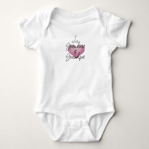 I KÄRLEK GRANDMA baby one-biet Baby Bodykostym T Shirt
