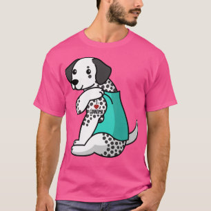 I Kärlek Grandma Tatto Dalmatian Grandmor Hund T Shirt