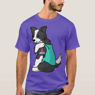 I Kärlek Grandma Tattoo Gräns Collie Grandmor Do T Shirt