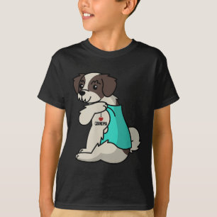 I Kärlek Grandma Tattoo Shih Tzu Grandmor Hund T Shirt
