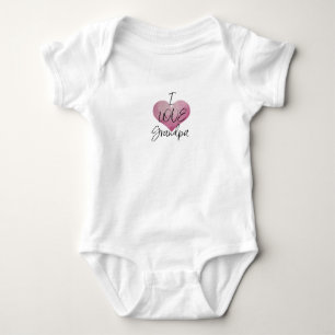 I KÄRLEK GRANDPA baby one-biet T Shirt