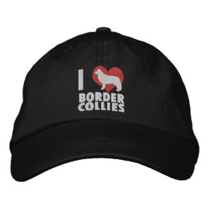 I Kärlek Gräns Collies Embroized Hat Broderad Keps