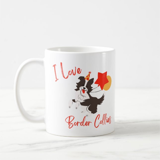 I Kärlek Gräns Collies Kaffemugg (Vänster)