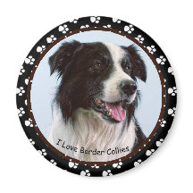 I kärlek Gräns Collies Magnet