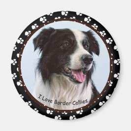I kärlek Gräns Collies Magnet