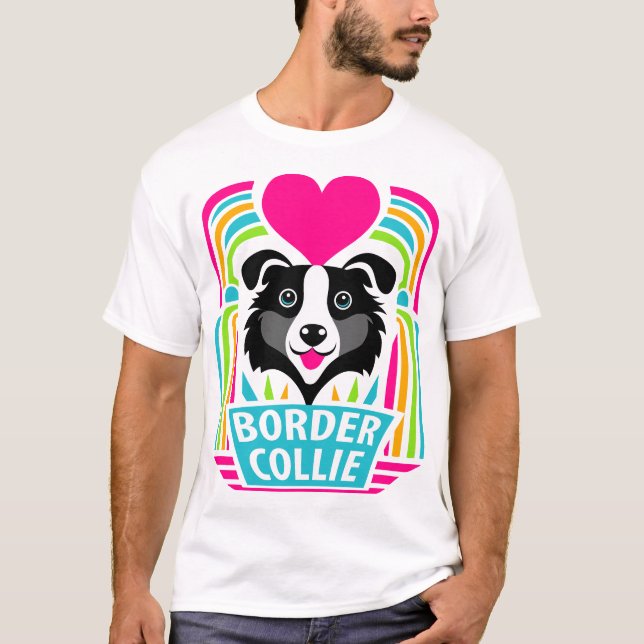 I Kärlek Gräns Collies T Shirt (Framsida)