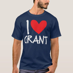 I Kärlek Grant Namn Personlig Manar Guy BFF Friend T Shirt