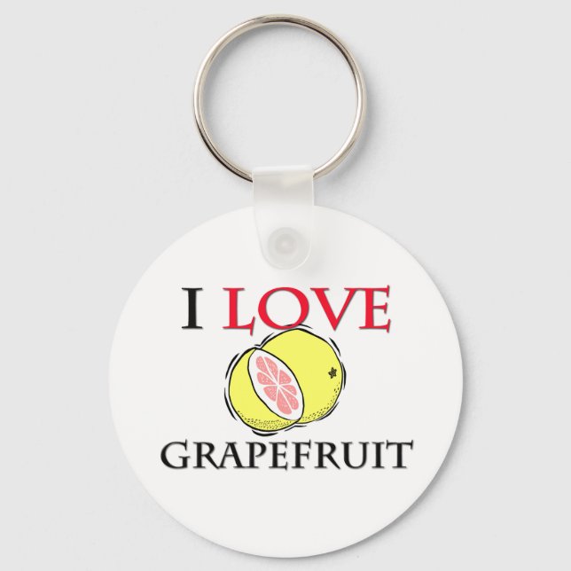 I Kärlek Grapefruit Nyckelring (Framsida)