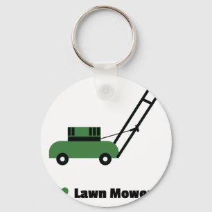I kärlek Gräsmatta Mowers Nyckelring