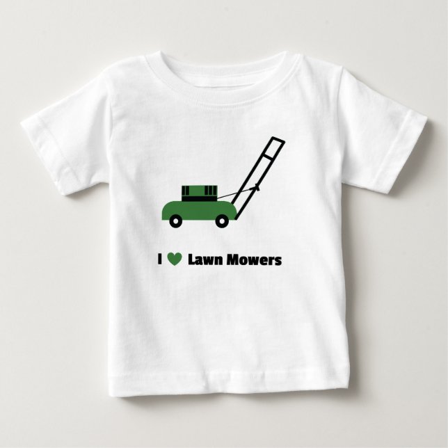I kärlek Gräsmatta Mowers T-shirt (Framsida)