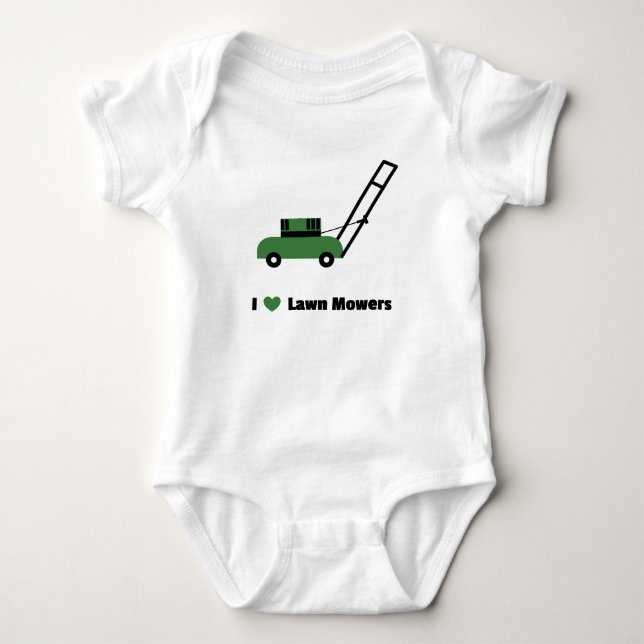 I kärlek Gräsmatta Mowers T-shirt (Framsida)