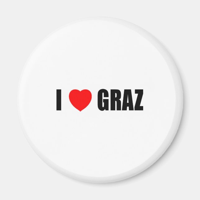 I Kärlek Graz Magnet (Framsidan)