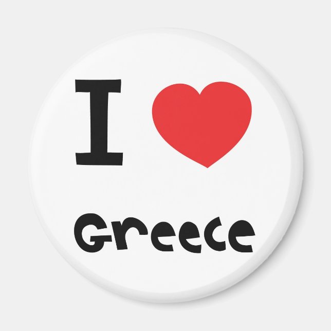 I kärlek greece Magnet (Framsidan)