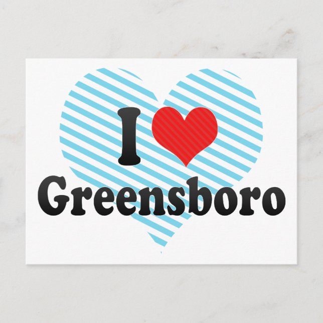 I Kärlek Greensboro Vykort (Framsida)