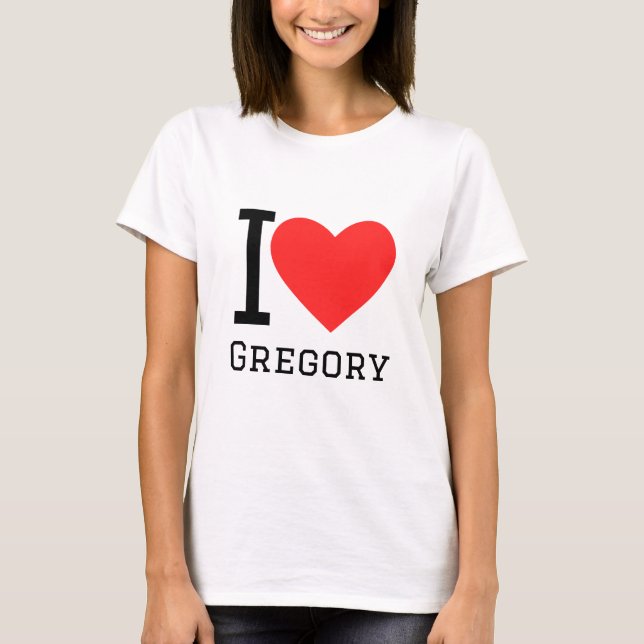 I kärlek gregory t shirt (Framsida)