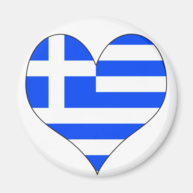 I Kärlek Grekland Magnet (Framsidan)