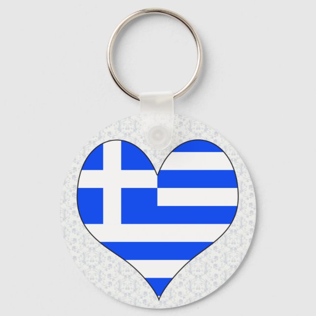 I Kärlek Grekland Nyckelring (Framsida)