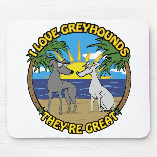 I KÄRLEK GREYHOUNDS DE ÄR UNDERBARA MUSMATTA (Framsidan)