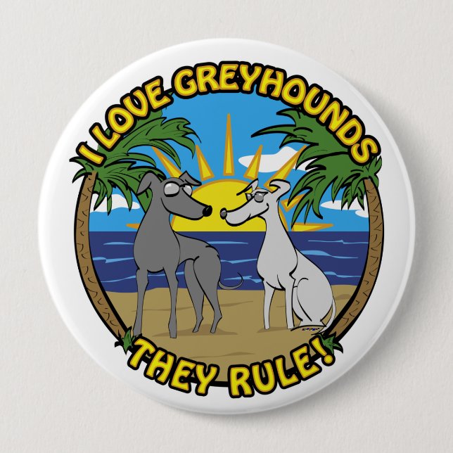 I KÄRLEK GREYHOUNUNES DE REGELN KNAPP (Framsida)