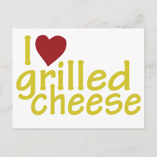 I Kärlek Grilled Cheese Vykort