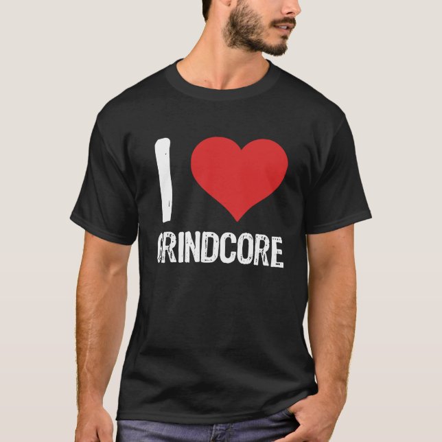 I Kärlek Grindcore T Shirt (Framsida)