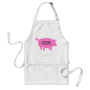 I kärlek gris Apron Förkläde
