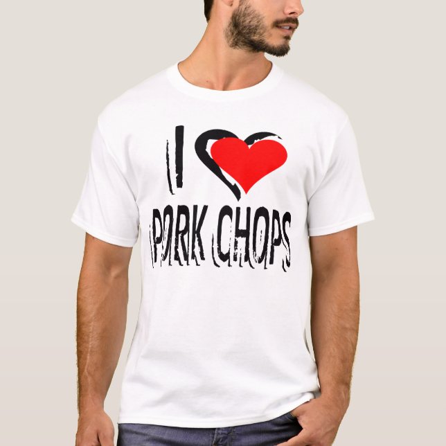 I Kärlek Gris Chops - T-Shirt (Framsida)