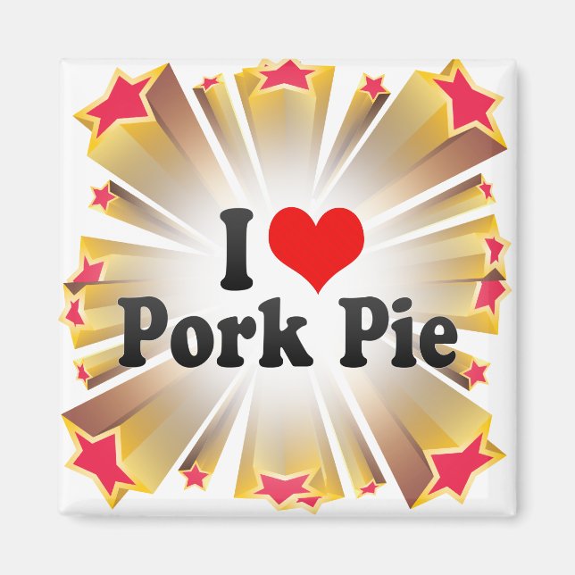 I KÄRLEK GRIS PAJ MAGNET (Framsidan)