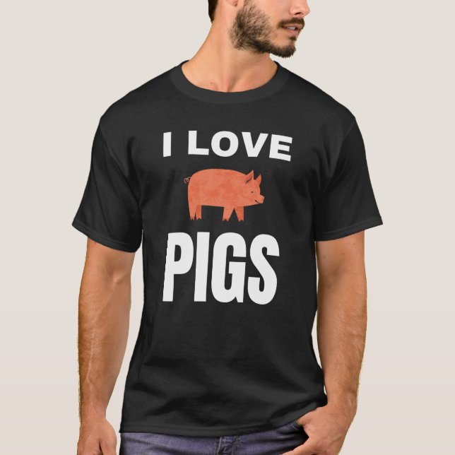 I KÄRLEK GRISAR T SHIRT (Framsida)