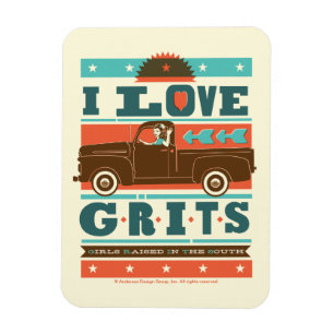 I Kärlek Grits Magnet