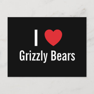 I kärlek Grizzly Bears Vykort