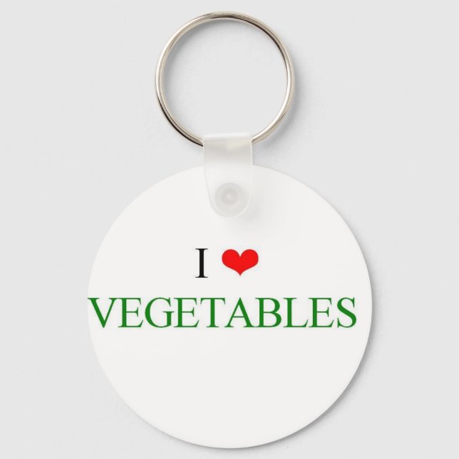 I kärlek Grönsaker Nyckelring (Framsida)