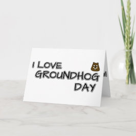I kärlek Groundhog Day Kort