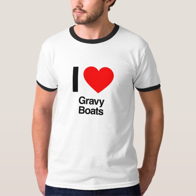 i kärlek grusbåtar tee shirt (Framsida)
