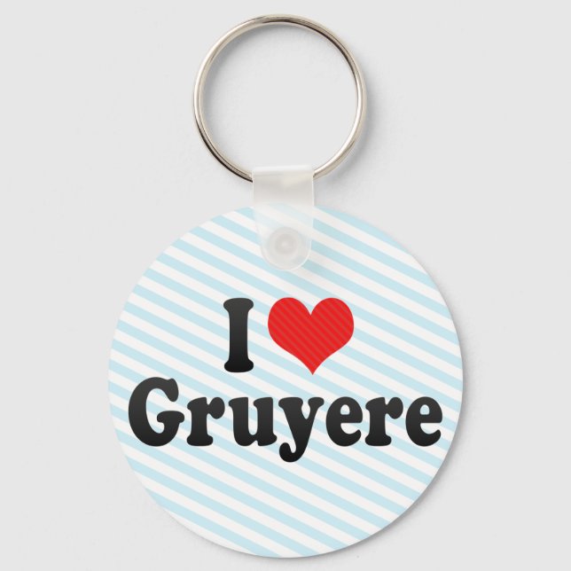 I Kärlek Gruyere Nyckelring (Framsida)