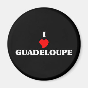 I Kärlek Guadeloupe Magnet