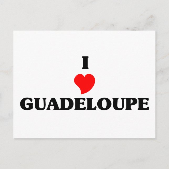 I Kärlek Guadeloupe Vykort (Framsida)