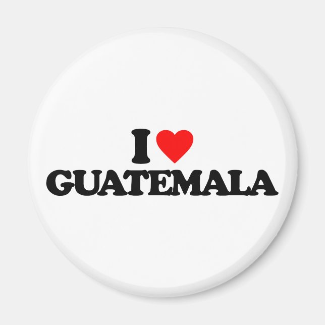 I KÄRLEK GUATEMALA MAGNET (Framsidan)