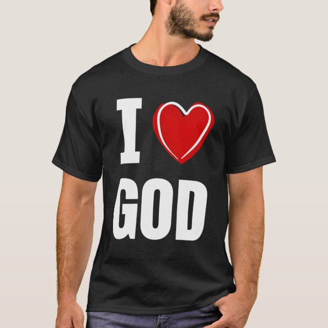 I Kärlek Gud T Shirt (Framsida)