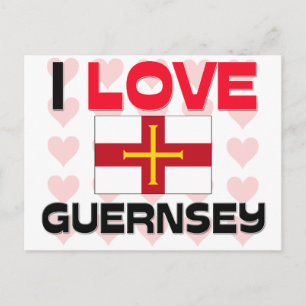 I Kärlek Guernsey Vykort