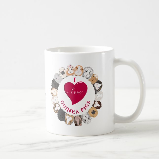 I Kärlek Guinea Grisar Kaffemugg (Höger)