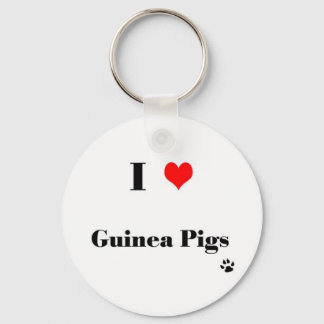 I Kärlek Guinea Grisar Keychain Nyckelring