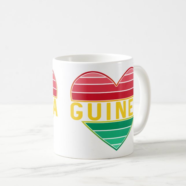I Kärlek Guinea, Guinean Heart Kaffemugg (Framsida höger)