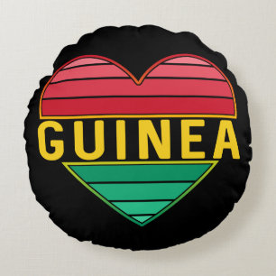 I Kärlek Guinea, Guinean Heart Rund Kudde