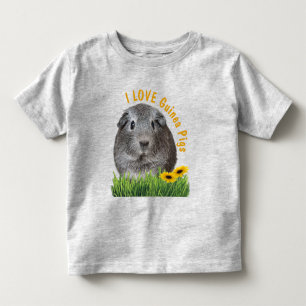I KÄRLEK Guineas Grisar Solblommor Anpassningsbar T Shirt